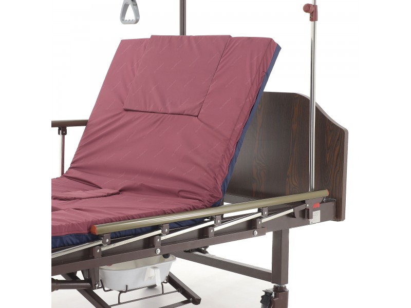 Кровать механическая Med-Mos YG-6 (ММ-2124Н-12) ЛДСП с туалетным устройством и судном с крышкой, функцией «кардиокресло»