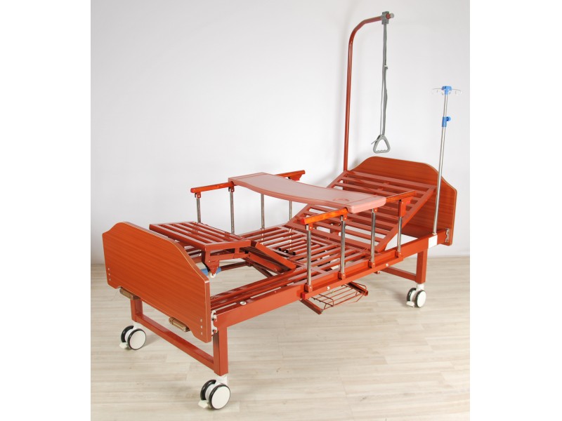 Кровать механическая Med-Mos YG-6 (MM-191ПН) с туалетным устройством и функцией «кардиокресло»