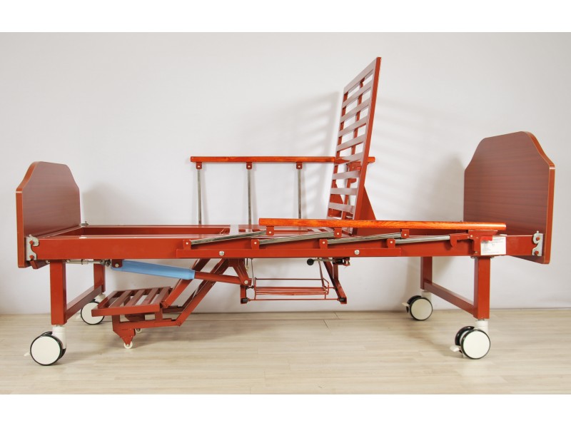 Кровать механическая Med-Mos YG-6 (MM-191ПН) с туалетным устройством и функцией «кардиокресло»