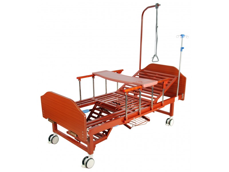 Кровать механическая Med-Mos YG-6 (MM-191ПН) с туалетным устройством и функцией «кардиокресло»