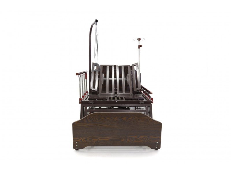 Кровать механическая Med-Mos  E-45A  (ММ-5124-01) с боковым переворачиванием, туалетным устройством и функцией «кардиокресло»