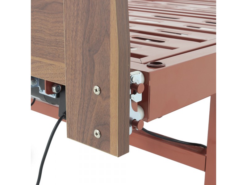 Кровать электрическая Med-Mos DB-7 (МЕ-2028Д-00)(2 функции) коричневый