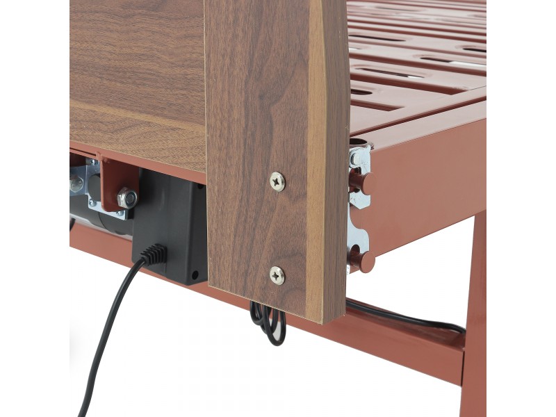 Кровать электрическая Med-Mos DB-7 (МЕ-2028Д-00)(2 функции) коричневый