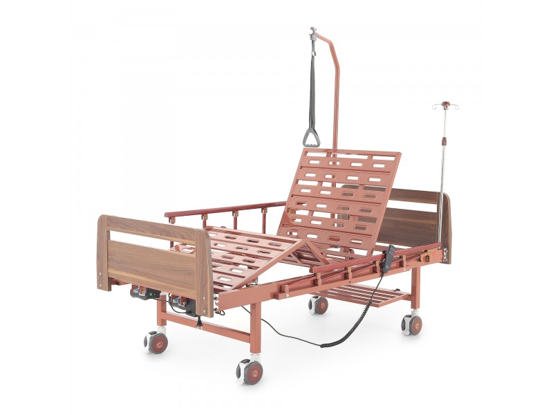 Кровать электрическая Med-Mos DB-7 (МЕ-2028Д-00)(2 функции) коричневый