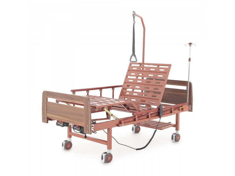 Кровать электрическая Med-Mos DB-7 (МЕ-2028Д-00)(2 функции) коричневый
