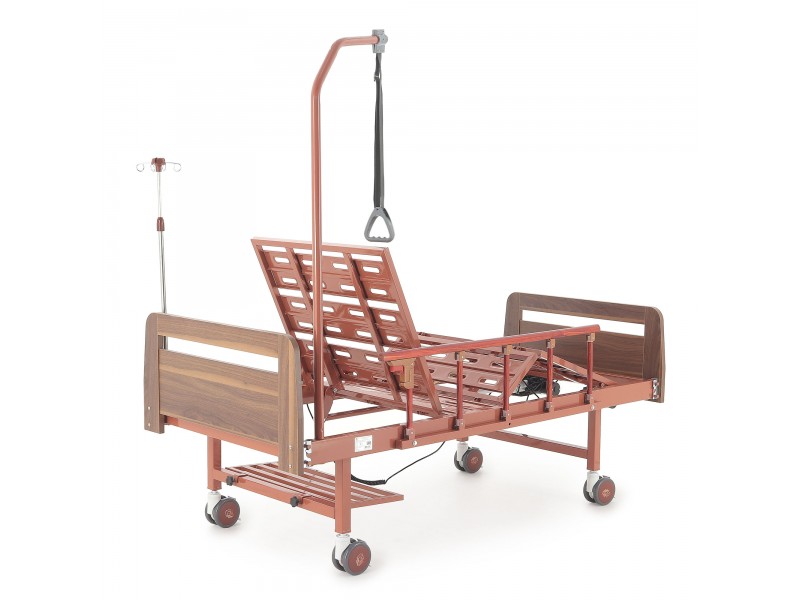 Кровать электрическая Med-Mos DB-7 (МЕ-2028Д-00)(2 функции) коричневый