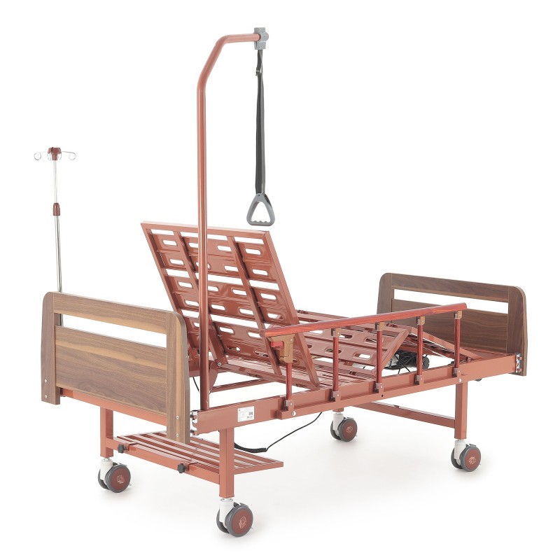 Кровать электрическая Med-Mos DB-7 (МЕ-2028Д-00)(2 функции) коричневый