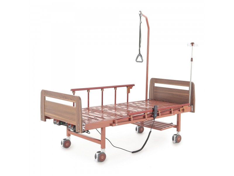 Кровать электрическая Med-Mos DB-7 (МЕ-2028Д-00)(2 функции) коричневый