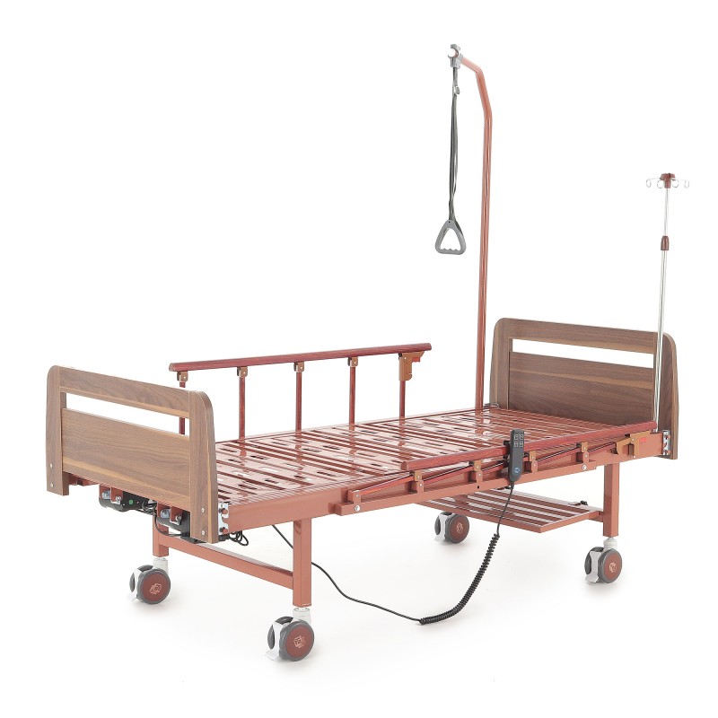 Кровать электрическая Med-Mos DB-7 (МЕ-2028Д-00)(2 функции) коричневый