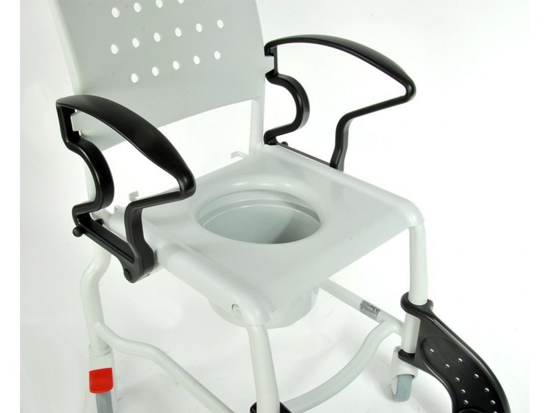 Кресло - стул с санитарным оснащением REBOTEC Бонн серый/черный