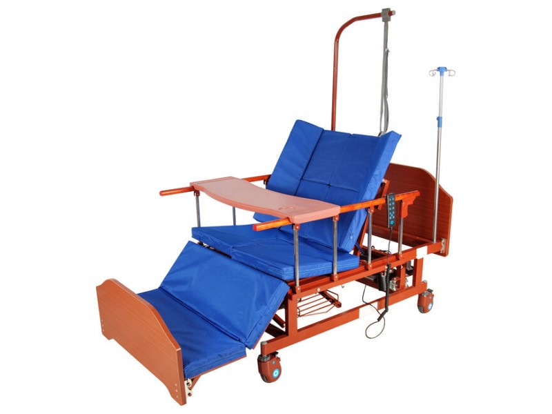 Кровать электрическая Med-Mos DB-11А (МЕ-5228Н-00) с боковым переворачиванием, туалетным устройством и функцией «кардиокресло»