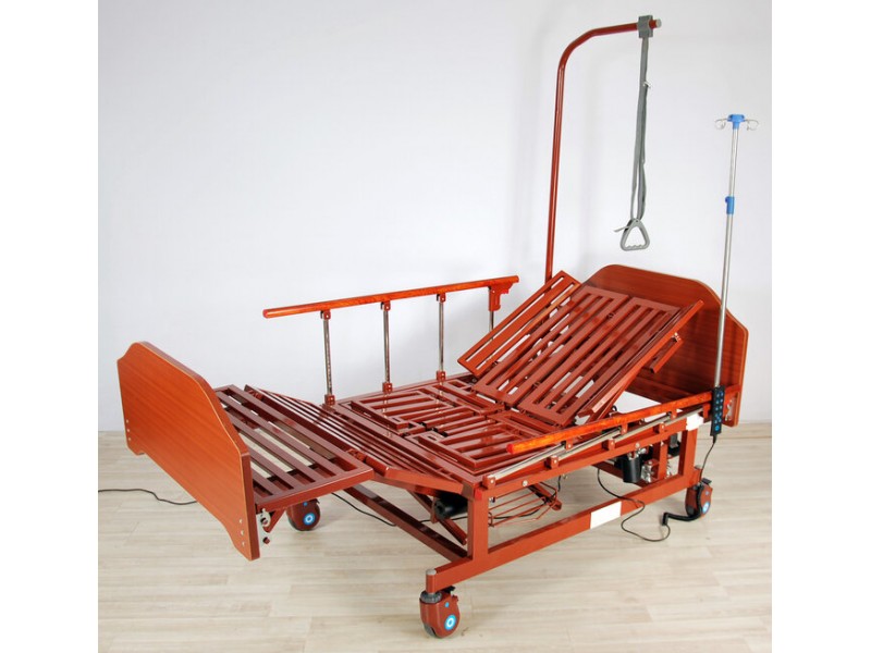 Кровать электрическая Med-Mos DB-11А (МЕ-5228Н-00) с боковым переворачиванием, туалетным устройством и функцией «кардиокресло»