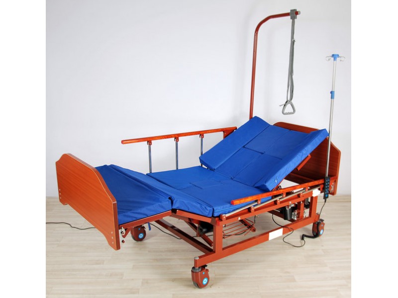 Кровать электрическая DB-11А (МЕ-5228Н-01) Med-Mos с боковым переворачиванием, туалетным устройством и функцией «кардиокресло»