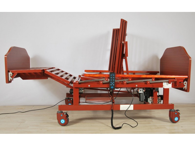 Кровать электрическая DB-11А (МЕ-5228Н-01) Med-Mos с боковым переворачиванием, туалетным устройством и функцией «кардиокресло»