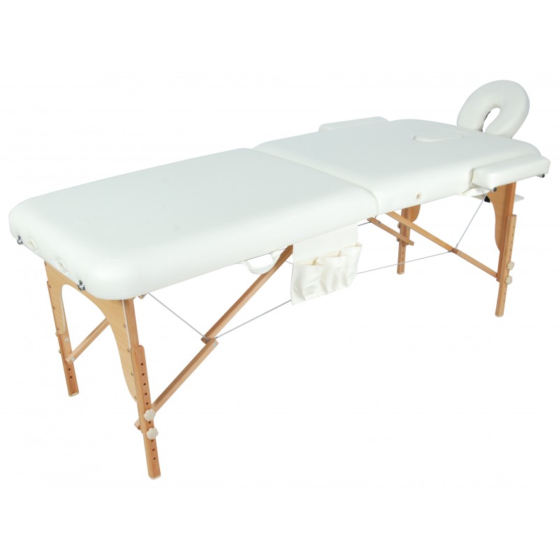 Массажный стол складной деревянный Med-Mos JF-AY01 2-х секционный МСТ-003Л  (PW2.20.10A)