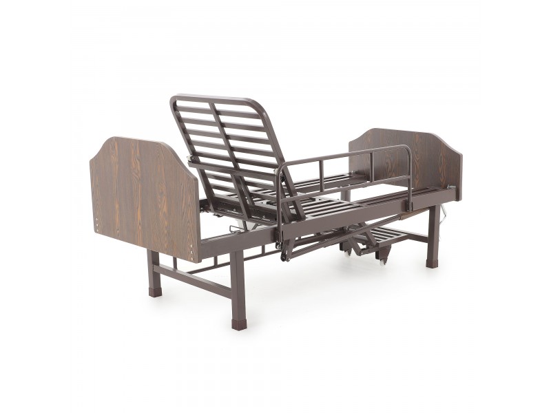 Кровать механическая Med-Mos E-49 (MM-2120Н-00)  с туалетным устройством и функцией «кардиокресло»