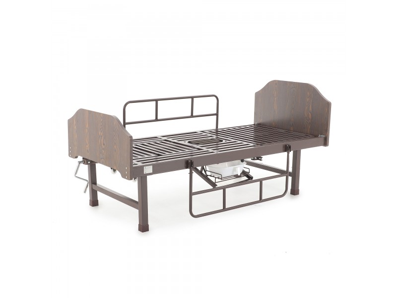 Кровать механическая Med-Mos E-49 (MM-2120Н-00)  с туалетным устройством и функцией «кардиокресло»