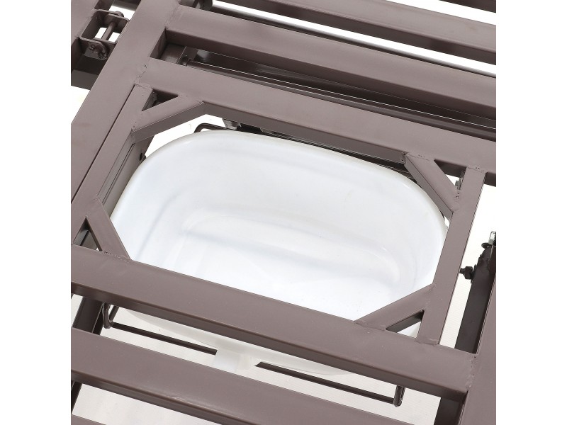 Кровать механическая Med-Mos E-49 (MM-2120Н-00)  с туалетным устройством и функцией «кардиокресло»