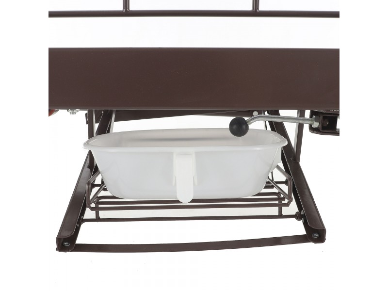 Кровать механическая Med-Mos E-49 (MM-2120Н-00)  с туалетным устройством и функцией «кардиокресло»