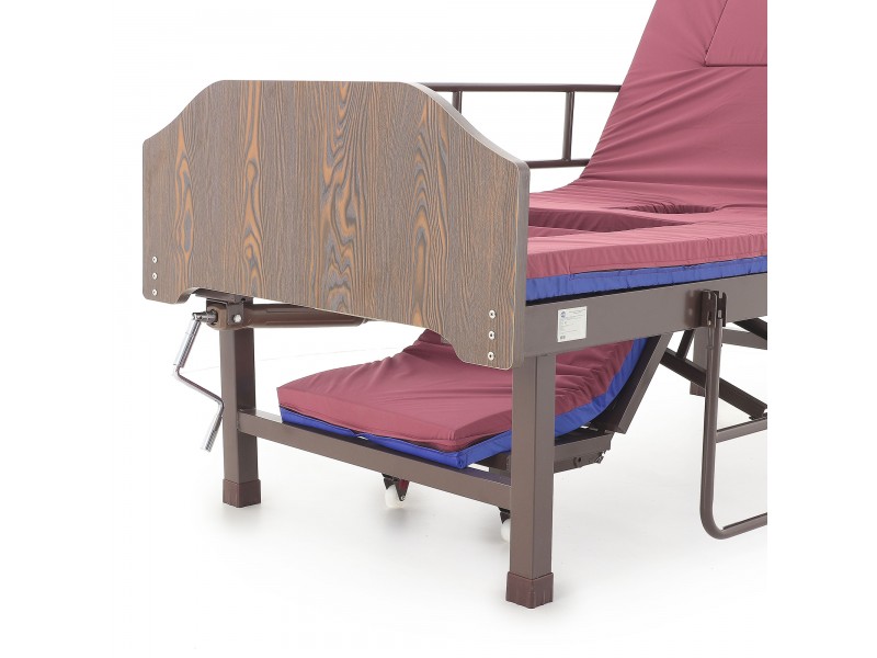 Кровать механическая Med-Mos E-49 (MM-2120Н-00)  с туалетным устройством и функцией «кардиокресло»
