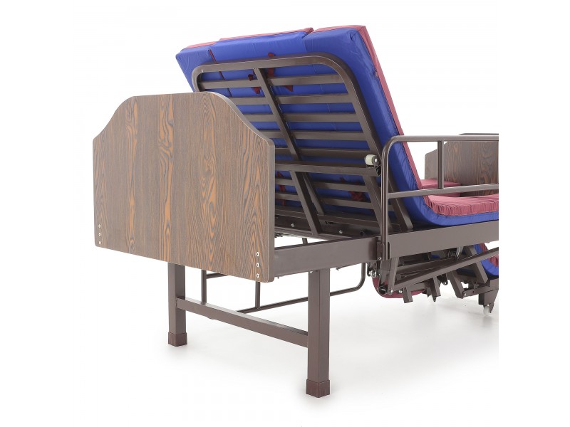 Кровать механическая Med-Mos E-49 (MM-2120Н-00)  с туалетным устройством и функцией «кардиокресло»