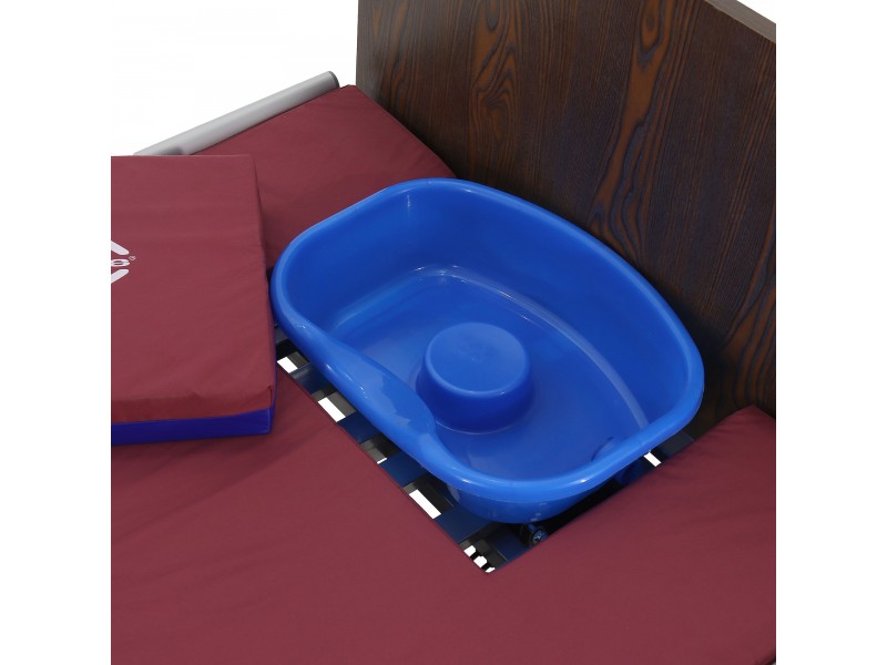 Кровать электрическая Med-Mos DB-11А (МЕ-5228Н-00) ЛДСП Венге с боковым переворачиванием, туалетным устройством и функцией «кардиокресло»