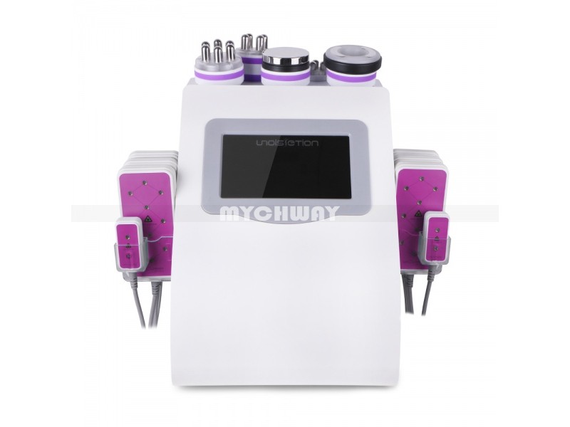 Косметологический аппарат 7 в 1  Mychway MS-54D1S: Диодный липолиз + Кавитация + Радиолифтинг + Вакуум (Wl-919s)