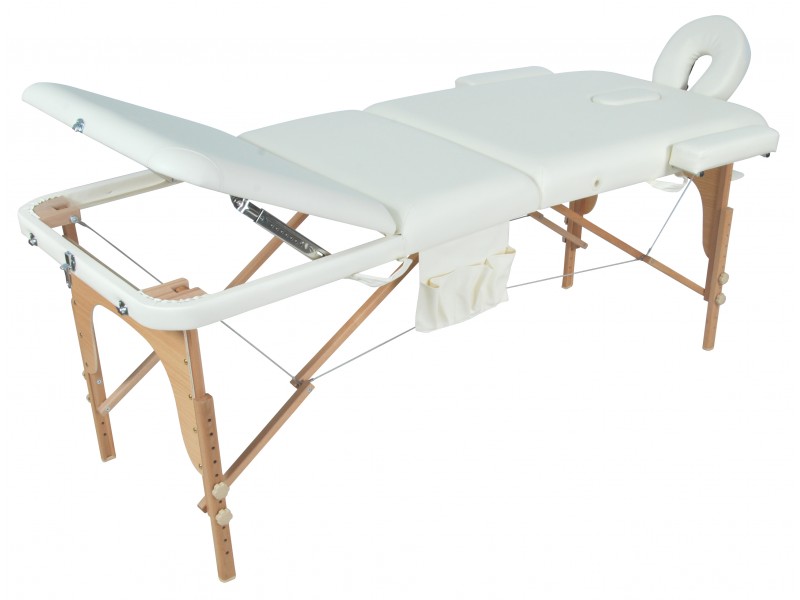 Массажный стол складной деревянный Med-Mos JF-AY01 3-х секционный М/К (МСТ-103Л)