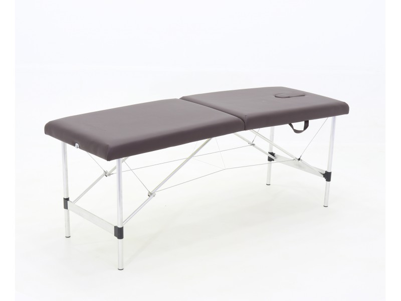 Массажный стол складной алюминиевый Med-Mos JFAL01-F 2-х секционный (с регулировкой высоты)  (PA2.00.00A)