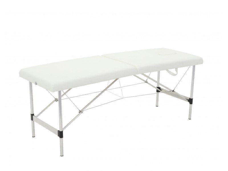 Массажный стол складной алюминиевый Med-Mos JFAL01-F 2-х секционный (с регулировкой высоты)  (PA2.00.00A)