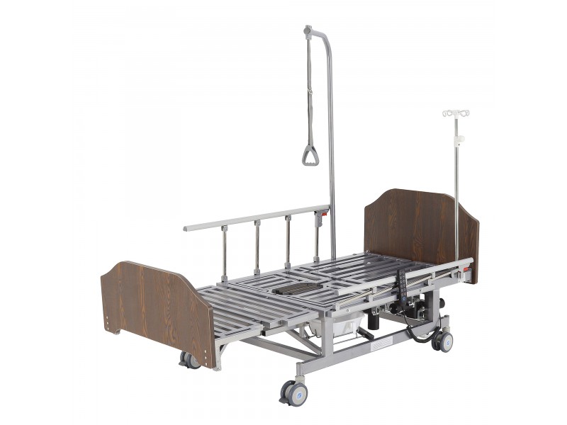 Кровать электрическая Med-Mos DB-11А (МЕ-5228Н-01) ЛДСП Венге с боковым переворачиванием, туалетным устройством и функцией «кардиокресло»