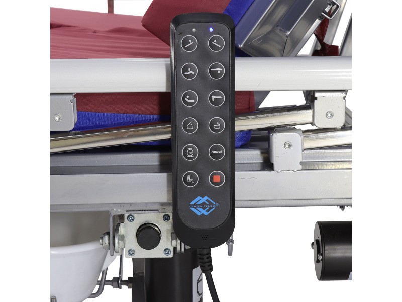 Кровать электрическая Med-Mos DB-11А (МЕ-5228Н-01) ЛДСП Венге с боковым переворачиванием, туалетным устройством и функцией «кардиокресло»