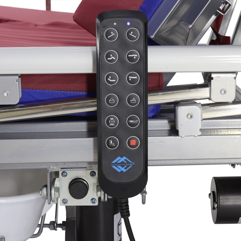 Кровать электрическая Med-Mos DB-11А (МЕ-5228Н-01) ЛДСП Венге с боковым переворачиванием, туалетным устройством и функцией «кардиокресло»