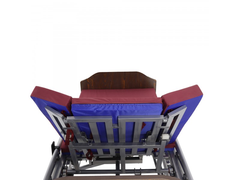 Кровать электрическая Med-Mos DB-11А (МЕ-5228Н-01) ЛДСП Венге с боковым переворачиванием, туалетным устройством и функцией «кардиокресло»