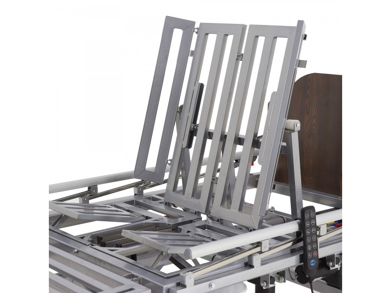 Кровать электрическая Med-Mos DB-11А (МЕ-5228Н-01) ЛДСП Венге с боковым переворачиванием, туалетным устройством и функцией «кардиокресло»