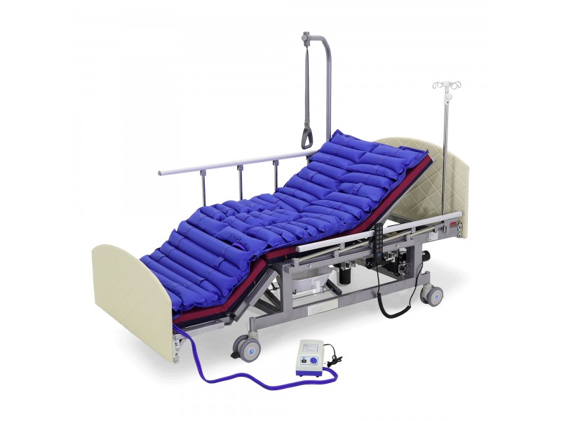 Кровать электрическая Med-Mos DB-11А (МЕ-5228Н-00) белый стандарт с боковым переворачиванием, туалетным устройством и функцией «кардиокресло»