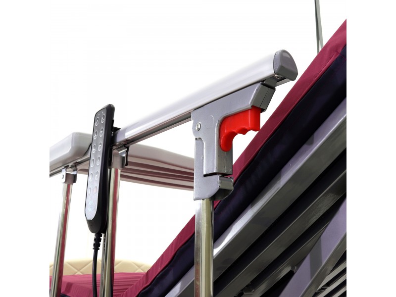 Кровать электрическая Med-Mos DB-11А (МЕ-5228Н-00) белый стандарт с боковым переворачиванием, туалетным устройством и функцией «кардиокресло»