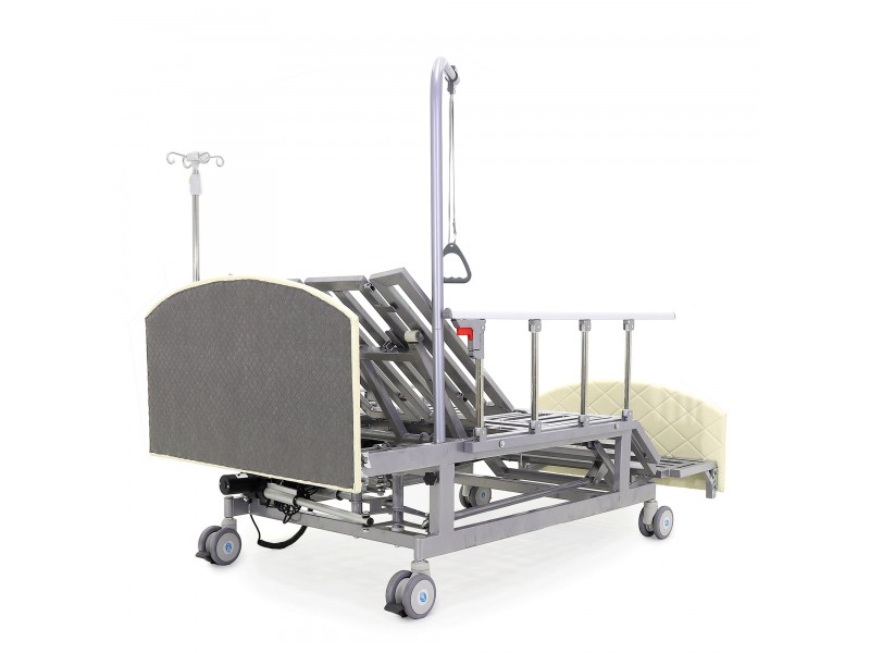 Кровать электрическая Med-Mos DB-11А (МЕ-5228Н-00) белый стандарт с боковым переворачиванием, туалетным устройством и функцией «кардиокресло»