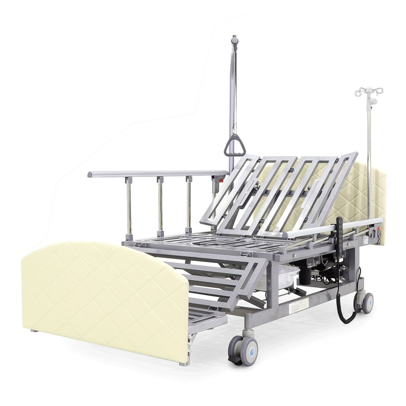 Кровать электрическая Med-Mos DB-11А (МЕ-5228Н-00) белый стандарт с боковым переворачиванием, туалетным устройством и функцией «кардиокресло»