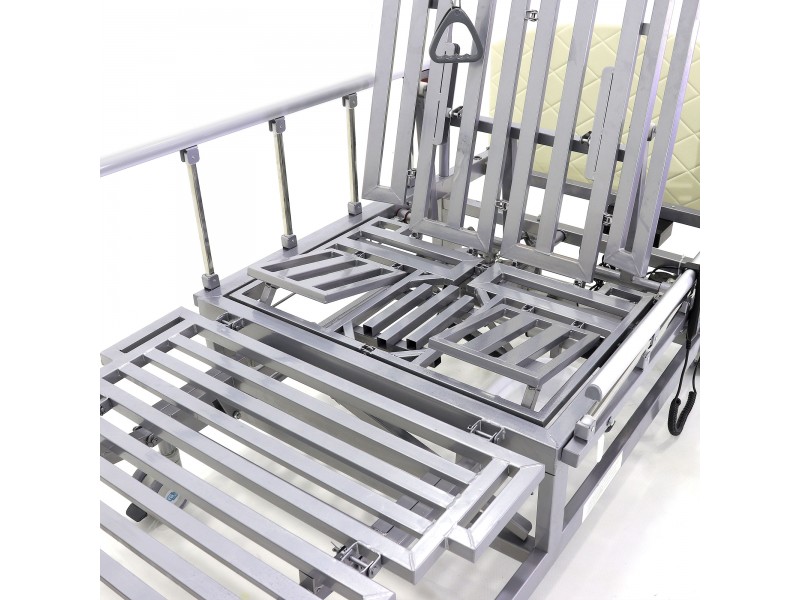 Кровать электрическая Med-Mos DB-11А (МЕ-5228Н-00) белый стандарт с боковым переворачиванием, туалетным устройством и функцией «кардиокресло»