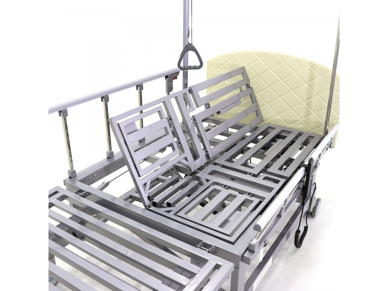 Кровать электрическая Med-Mos DB-11А (МЕ-5228Н-00) белый стандарт с боковым переворачиванием, туалетным устройством и функцией «кардиокресло»