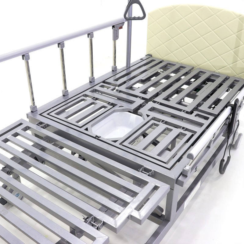 Кровать электрическая Med-Mos DB-11А (МЕ-5228Н-00) белый стандарт с боковым переворачиванием, туалетным устройством и функцией «кардиокресло»