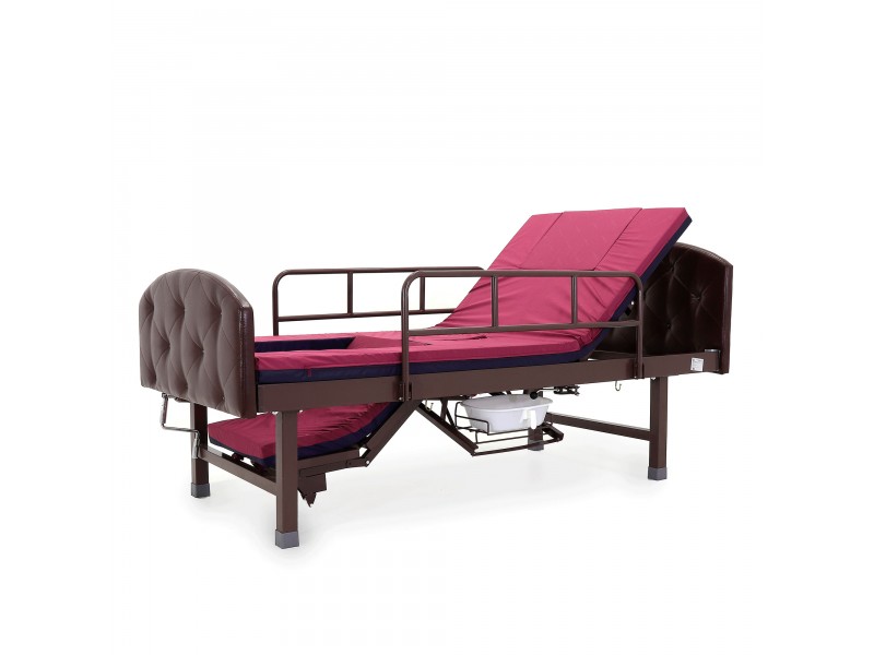 Кровать механическая Med-Mos E-49 (MM-2120Н-10) темный премиум