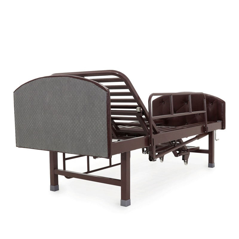 Кровать механическая Med-Mos E-49 (MM-2120Н-10) темный премиум