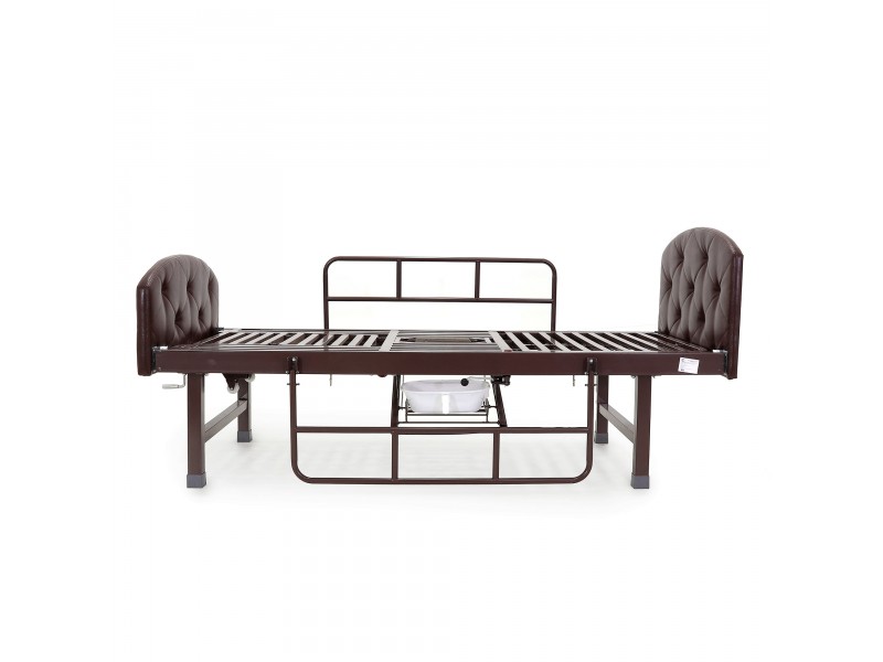 Кровать механическая Med-Mos E-49 (MM-2120Н-10) темный премиум