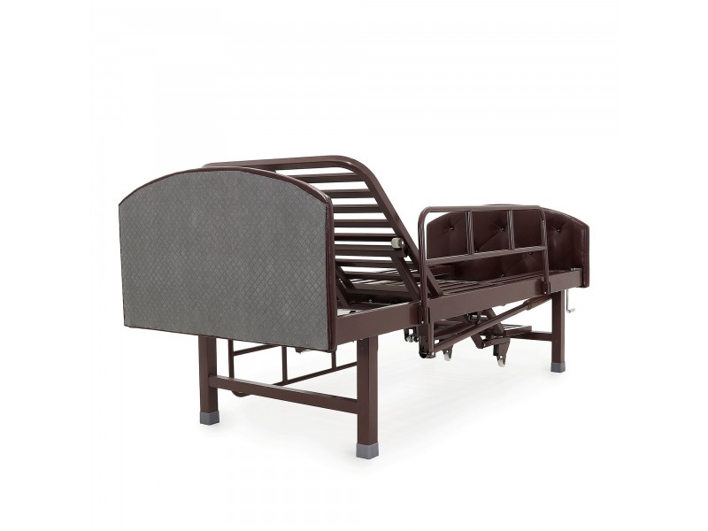 Кровать механическая Med-Mos E-49 (MM-2120Н-10) темный стандарт