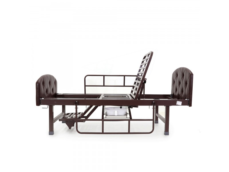 Кровать механическая Med-Mos E-49 (MM-2120Н-10) темный стандарт