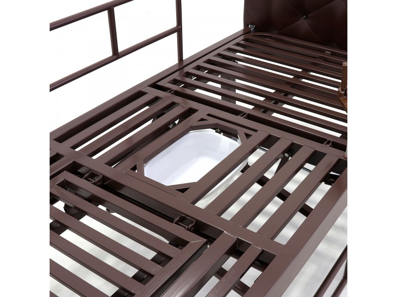 Кровать механическая Med-Mos E-49 (MM-2120Н-10) темный стандарт