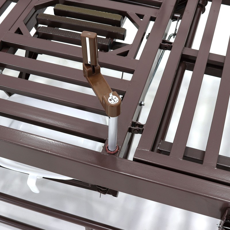 Кровать механическая Med-Mos E-49 (MM-2120Н-10) темный стандарт