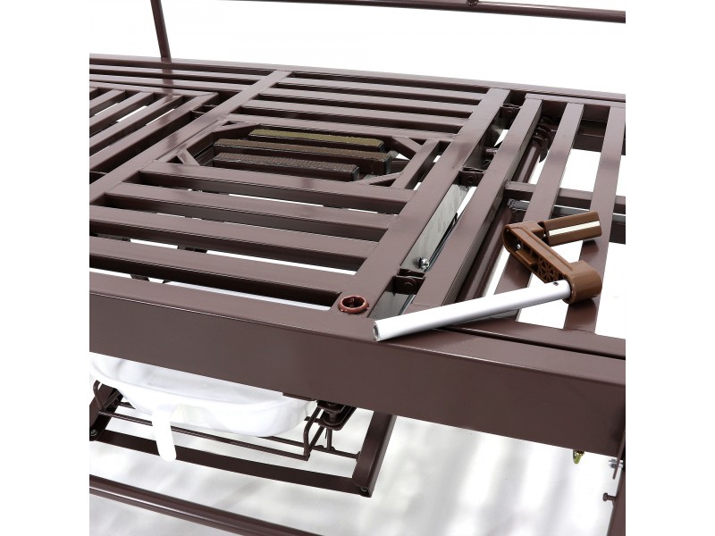 Кровать механическая Med-Mos E-49 (MM-2120Н-10) темный стандарт